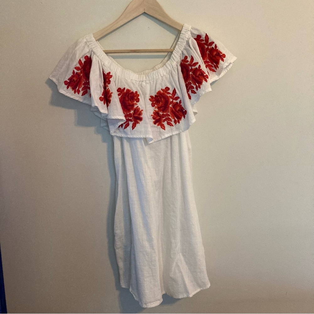 White off the shoulder dress